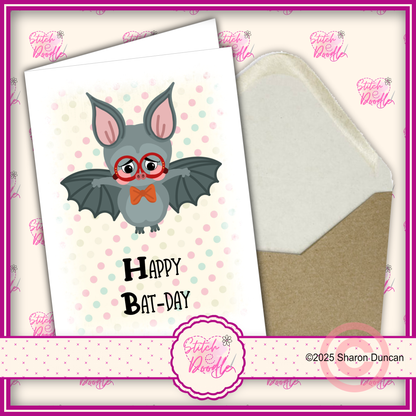 Too Cute To Spook Birthday Card - Wee Batty