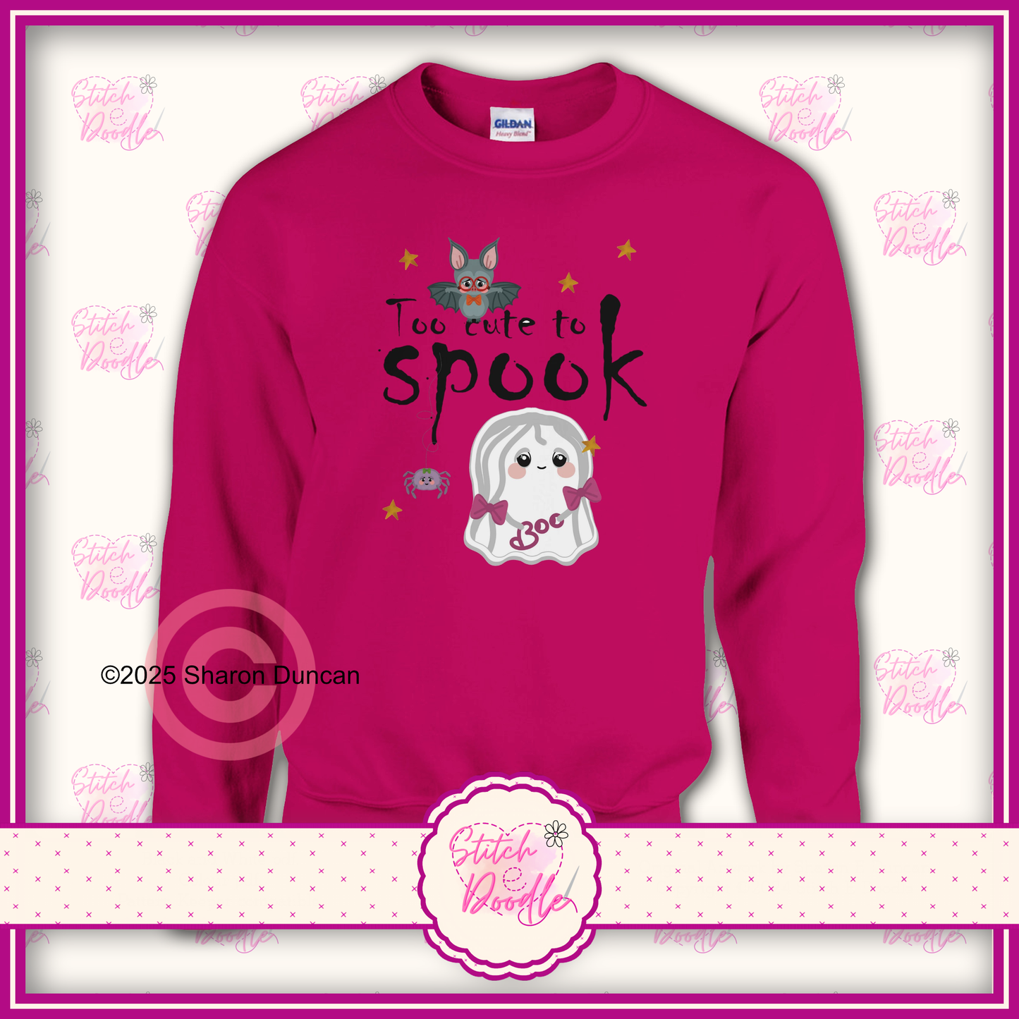 Too Cute to Spook Classic Unisex Crewneck Sweatshirt.  S to 4XL - 7 Colour options