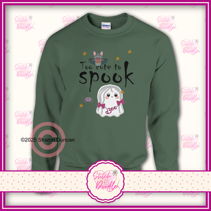 Too Cute to Spook Classic Unisex Crewneck Sweatshirt.  S to 4XL - 7 Colour options