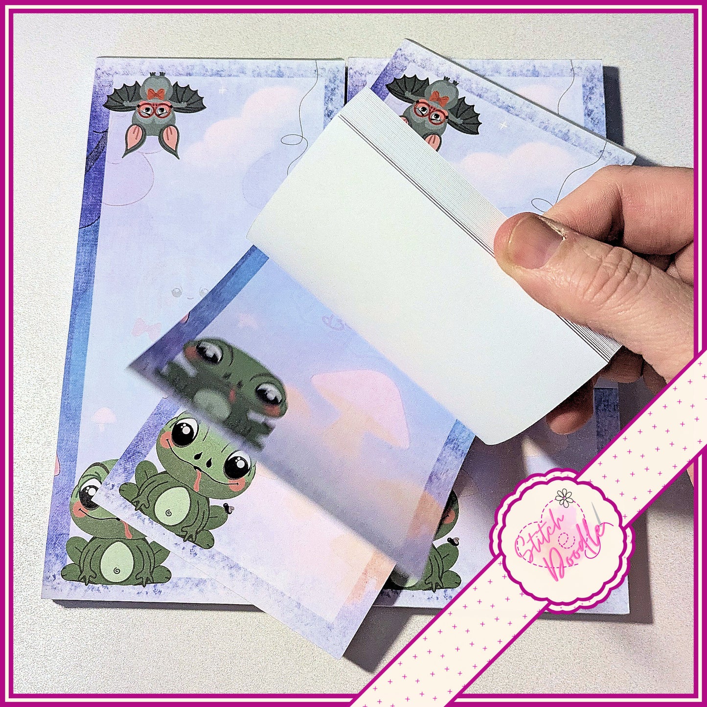 Too Cute to Spook DL Notepad - 50 sheets un-coated 120 gsm paper