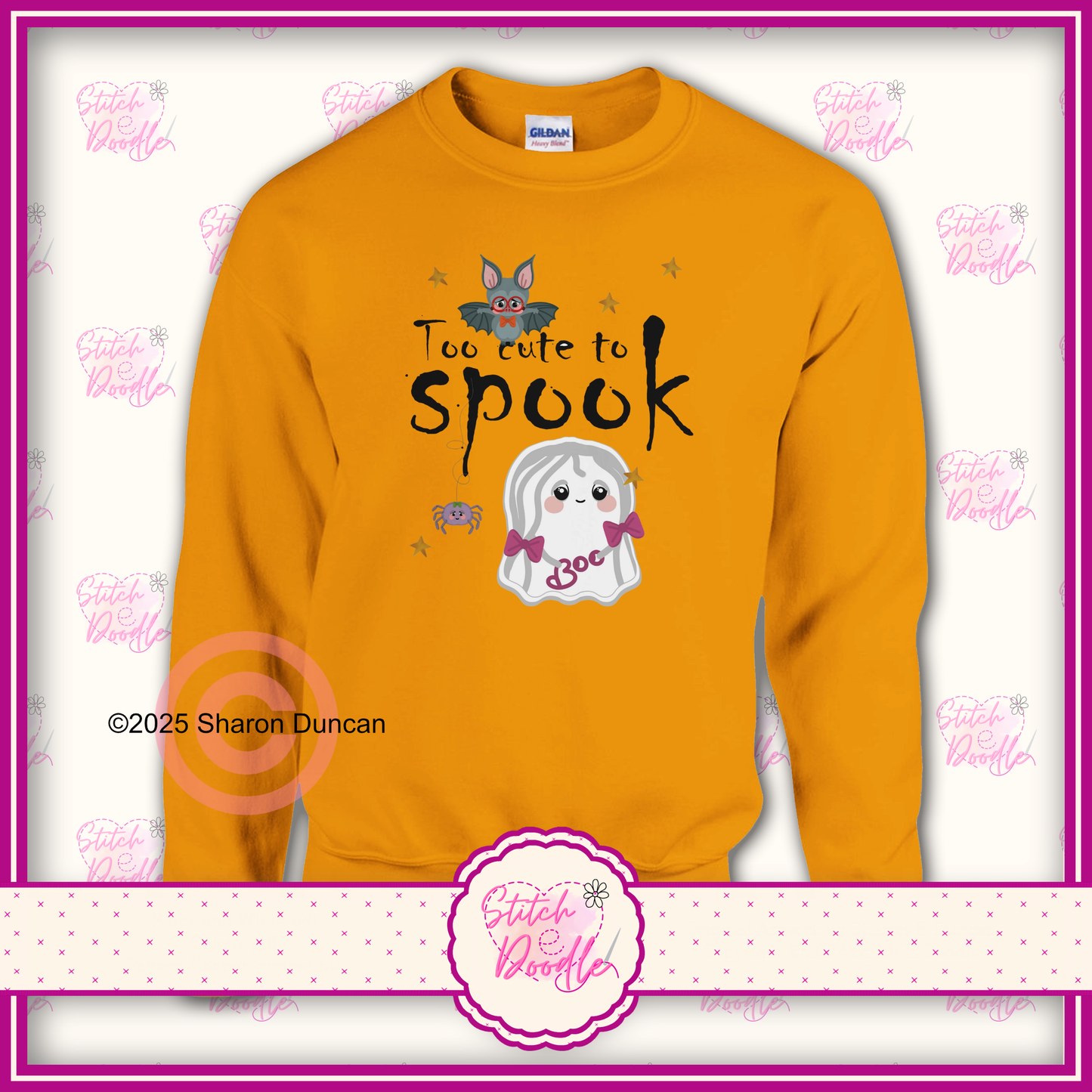 Too Cute to Spook Classic Unisex Crewneck Sweatshirt.  S to 4XL - 7 Colour options