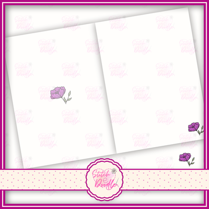 Western boot with flowers 'Simply Boot-iful'.  A6 Greeting Card and Envelope.