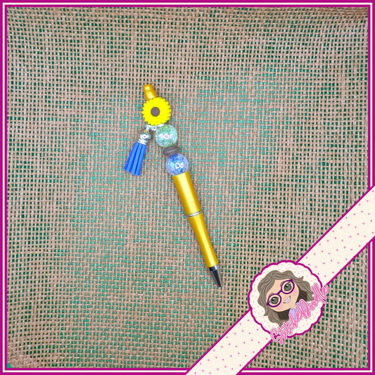 Cross Stitch Themed Notepad and Exclusive Pen - Blue-tit Garden - *FREE* Birdhouse Chart included
